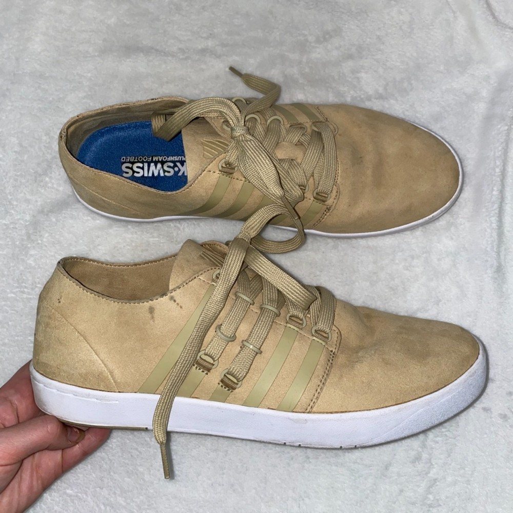 K-Swiss Men's Dr Cinch Lo beige tan sneaker size 13